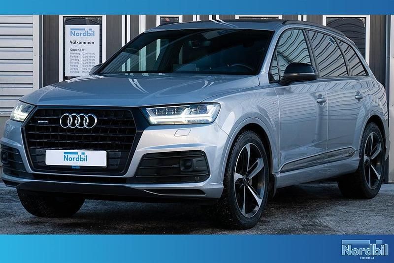 Silver Begagnad 2018 Audi Q7 S-Line SUV | 339 800 kr (Marknadspris) - Bild 1/4