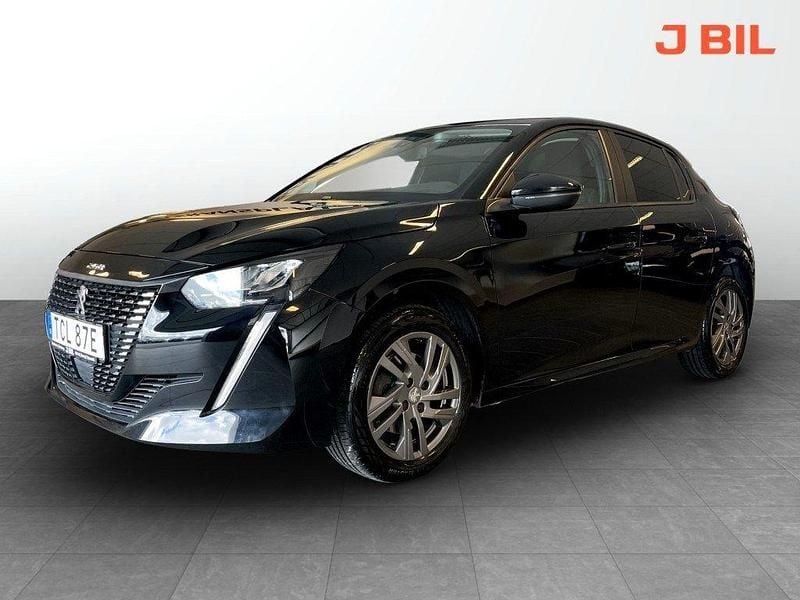Svart Begagnad 2021 Peugeot 208 Active Halvkombi | 154 900 kr (Lite dyr) - Bild 1/4