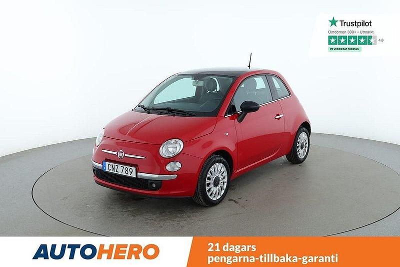 Röd Begagnad 2014 Fiat 500 Halvkombi | 80 000 kr (Lite dyr) - Bild 1/4