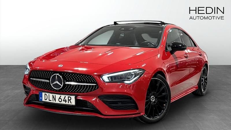 Röd Begagnad 2019 Mercedes CLA250 AMG Sedan | 309 900 kr (Marknadspris) - Bild 1/4