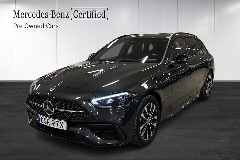 Grå Begagnad 2024 Mercedes C300 AMG line Kombi | 519 000 kr - Bild 1/4