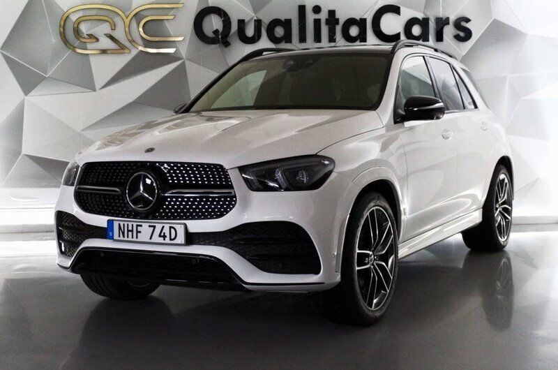 Vit Begagnad 2022 Mercedes GLE450 AMG Sport SUV | 849 900 kr - Bild 1/4