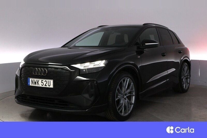 Svart Begagnad 2021 Audi Q4 e-tron S-Line SUV | 419 900 kr (Bra pris) - Bild 1/3