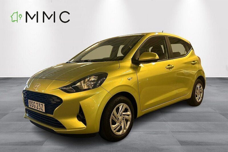 Gul Begagnad 2024 Hyundai i10 Essential Halvkombi | 169 000 kr (Superpris) - Bild 1/4