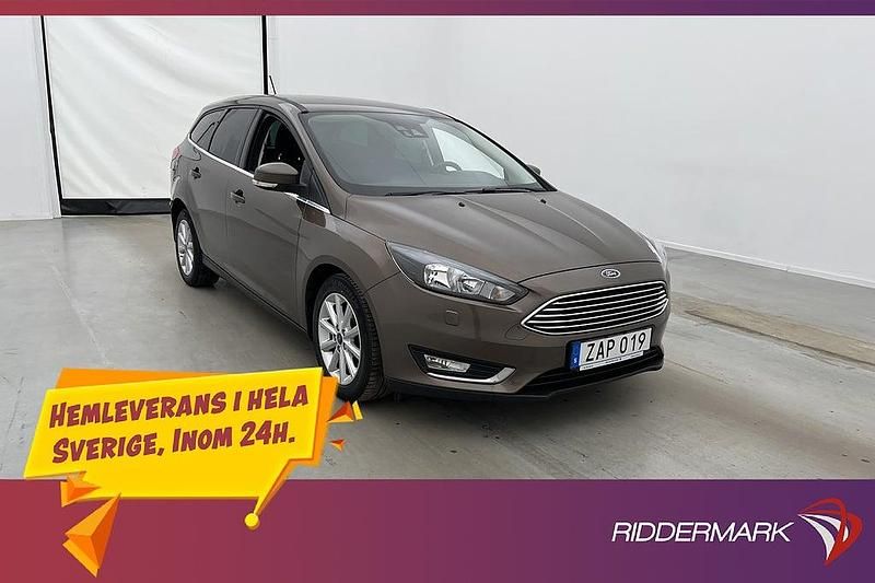Begagnad Ford Focus Titanium 101 HK (74 kW) 2017 Brun Kombi