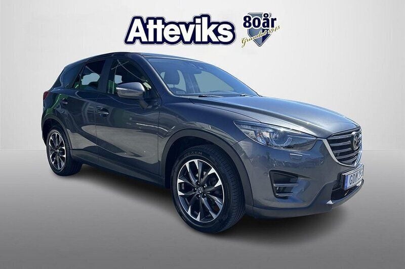Grå Begagnad 2016 Mazda CX-5 Optimum SUV | 184 900 kr (Marknadspris) - Bild 1/4