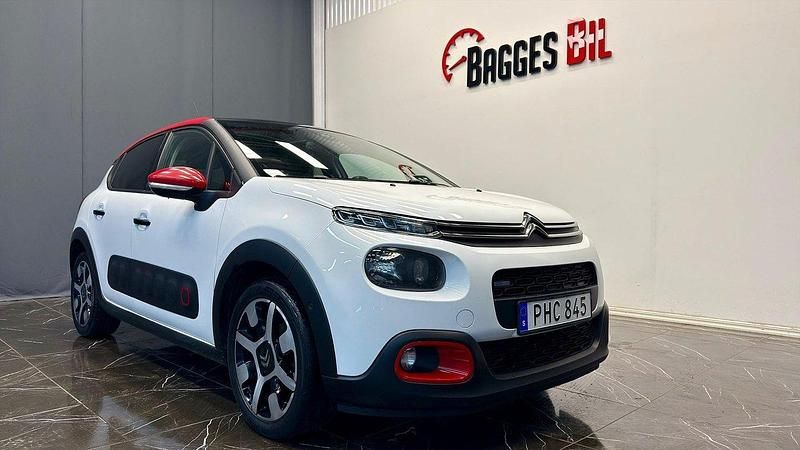 Vit Begagnad 2017 Citroën C3 Halvkombi | 58 500 kr (Bra pris) - Bild 1/4