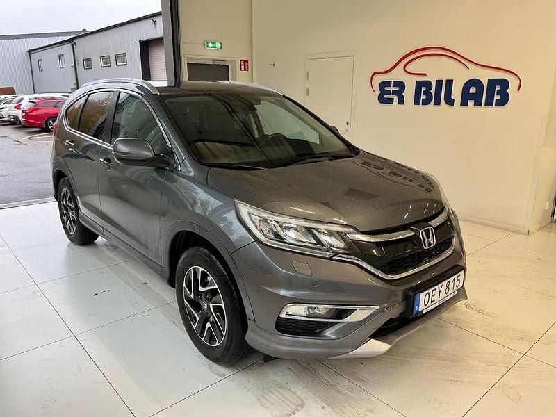 Mörkgrå (grå) Begagnad 2016 Honda CR-V Elegance SUV | 194 900 kr (Marknadspris) - Bild 1/4