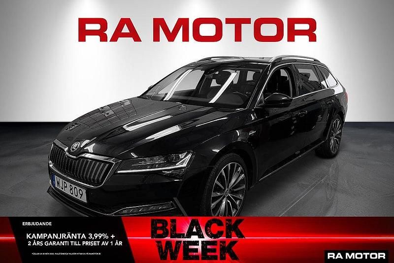 Svart Begagnad 2020 Skoda Superb LAURIN & KLEMENT Kombi | 259 900 kr (Marknadspris) - Bild 1/4