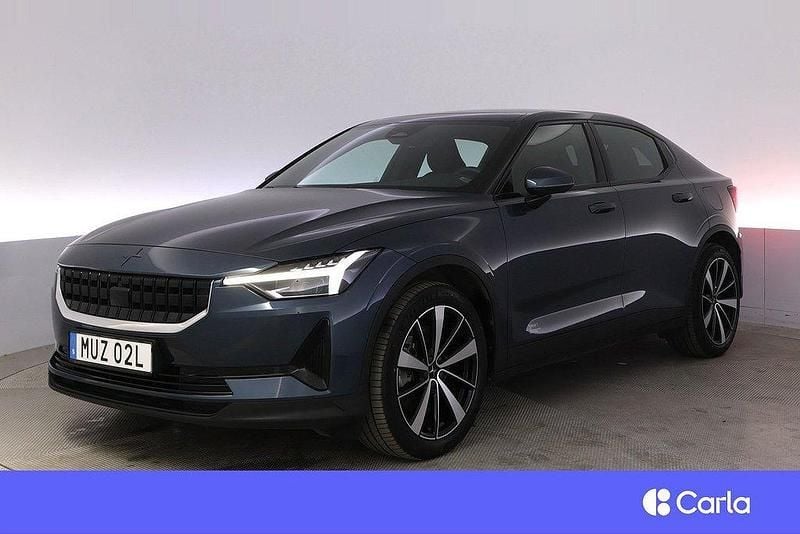 Mörkblå Begagnad 2021 Polestar 2 Plus Halvkombi | 334 900 kr (Bra pris) - Bild 1/4