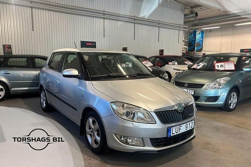 Begagnad Skoda Fabia GreenLine 75 HK (55 kW) 2012 Silver Halvkombi