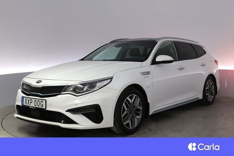 Vit Begagnad 2018 Kia Optima Hybrid 2 Sedan | 189 900 kr (Marknadspris) - Bild 1/2