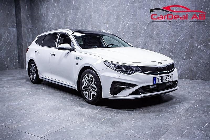 Vit Begagnad 2019 Kia Optima Advance Kombi | 168 800 kr (Marknadspris) - Bild 1/4
