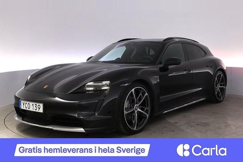 Svart Begagnad 2022 Porsche Taycan Cross Turismo Sedan | 684 990 kr (Dyr) - Bild 1/4