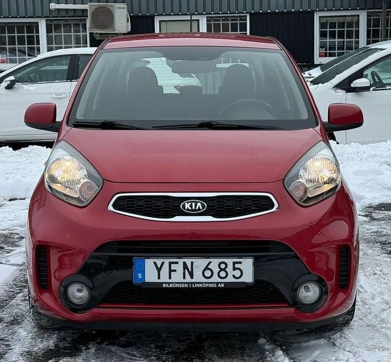 Begagnad Kia Picanto 86 HK (63 kW) 2017 Röd Halvkombi