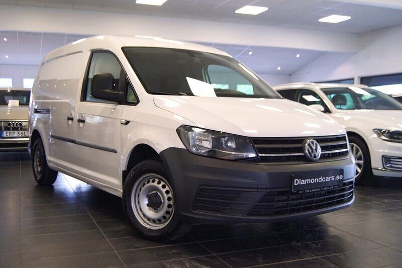 Vit Begagnad 2017 VW Caddy Maxi Minibuss | 118 900 kr (Bra pris) - Bild 1/4