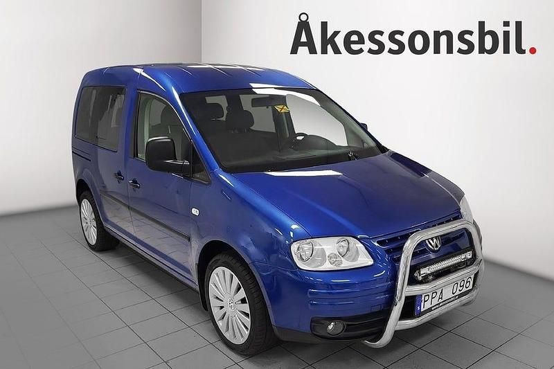 Blå Begagnad 2006 VW Caddy Life Minibuss | 59 000 kr - Bild 1/4