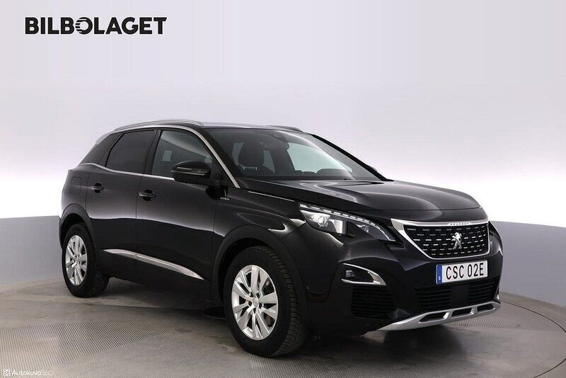 Svart Begagnad 2019 Peugeot 3008 GT-line SUV | 184 500 kr (Bra pris) - Bild 1/4