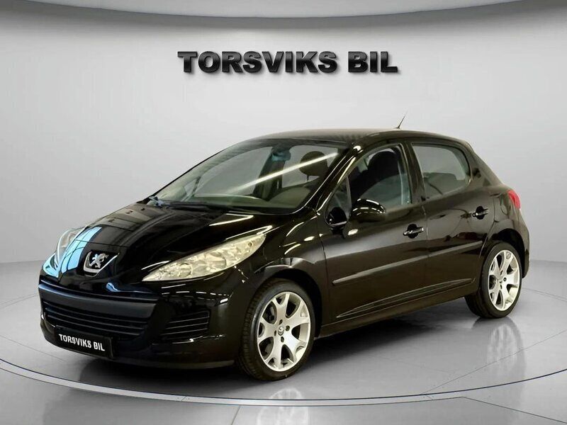 Svart Begagnad 2009 Peugeot 207 Halvkombi | 49 900 kr (Lite dyr) - Bild 1/4