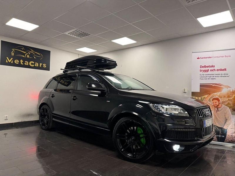 Svart Begagnad 2011 Audi Q7 S-Line SUV | 155 000 kr (Marknadspris) - Bild 1/4