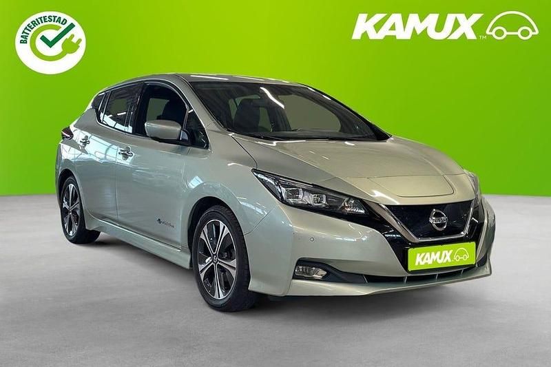 Grön Begagnad 2018 Nissan Leaf Tekna Halvkombi | 129 700 kr (Marknadspris) - Bild 1/4