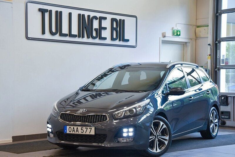 Grå Begagnad 2018 Kia Ceed GT-Line Kombi | 174 800 kr (Marknadspris) - Bild 1/4