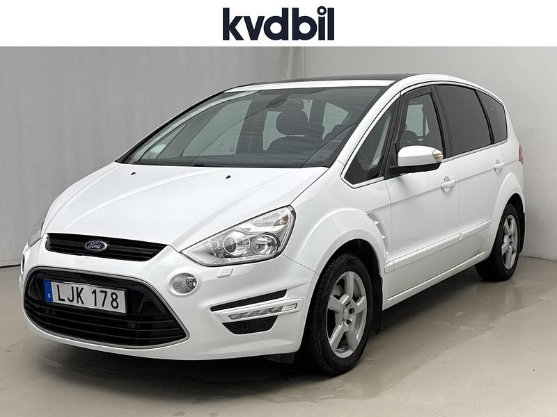 Vit Begagnad 2014 Ford S-MAX S Minibuss | 100 000 kr - Bild 1/3