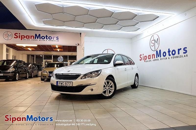 Vit Begagnad 2014 Peugeot 308 SW Active Kombi | 74 900 kr (Marknadspris) - Bild 1/4