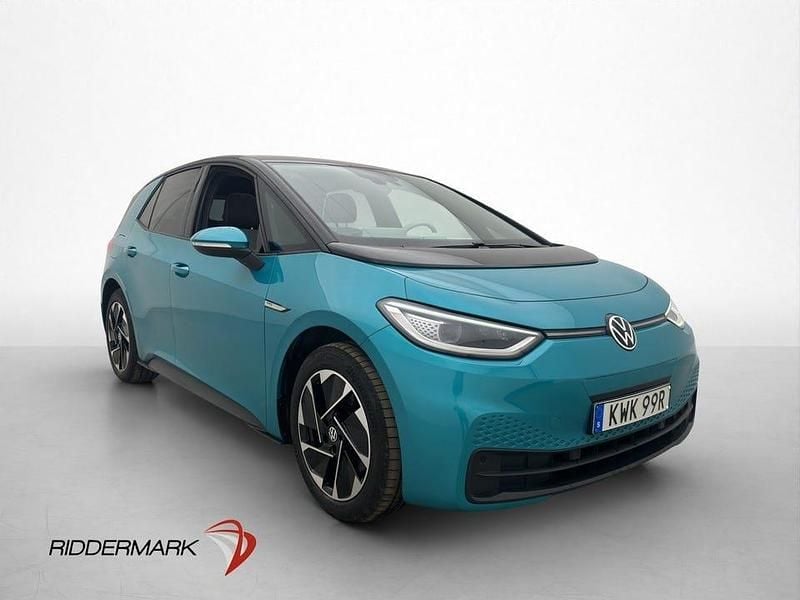 Begagnad VW ID.3 Pro Performance 150 kW (204 HK) 2020 Grön Halvkombi