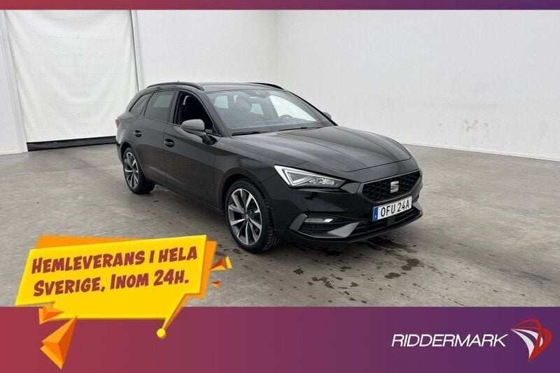 Svart Begagnad 2021 Seat Leon ST FR Kombi | 199 700 kr (Marknadspris) - Bild 1/3
