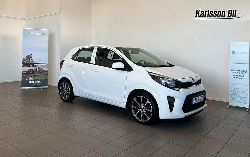 Vit Begagnad 2018 Kia Picanto Advance Halvkombi | 79 900 kr (Marknadspris) - Bild 1/4