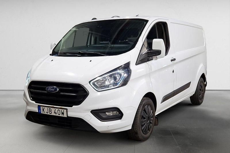 Vit Begagnad 2021 Ford Transit Custom Van | 244 900 kr (Marknadspris) - Bild 1/3