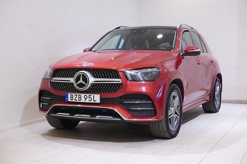 Röd Begagnad 2022 Mercedes GLE350 SUV | 609 800 kr - Bild 1/4