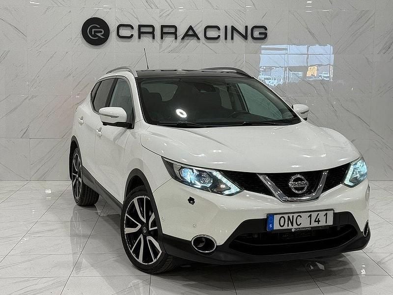 Vit Begagnad 2014 Nissan Qashqai SUV | 84 900 kr (Marknadspris) - Bild 1/4