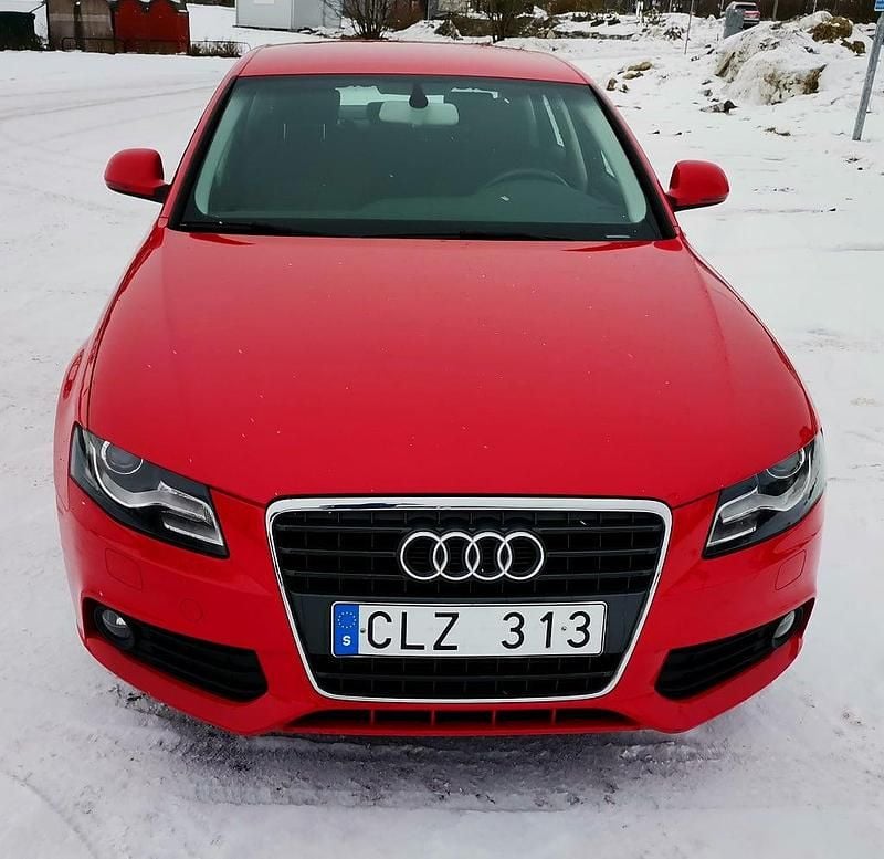 Begagnad Audi A4 160 HK (117 kW) 2008 Röd Sedan
