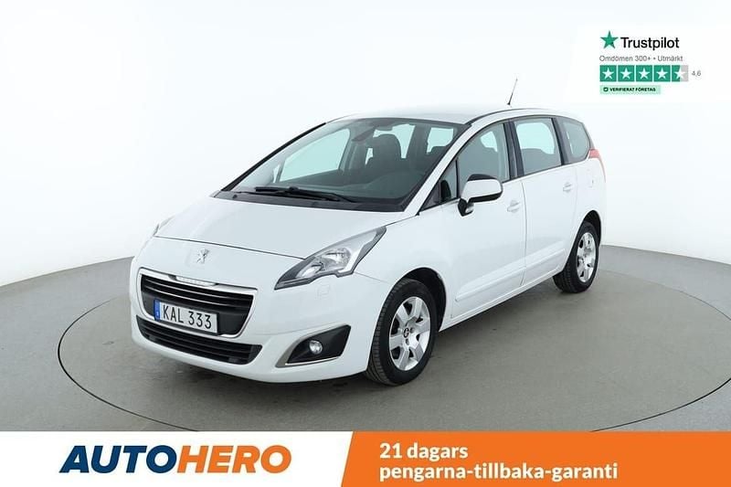 Vit Begagnad 2015 Peugeot 5008 Active Kombi | 119 000 kr (Lite dyr) - Bild 1/4