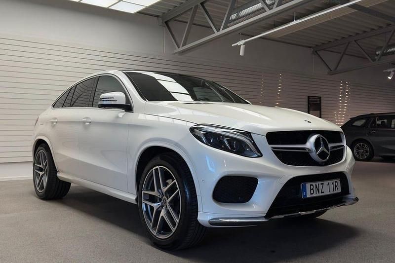Begagnad Mercedes GLE350 AMG line 258 HK (189 kW) 2019 Vit (designo diamantvit) Sportkupé