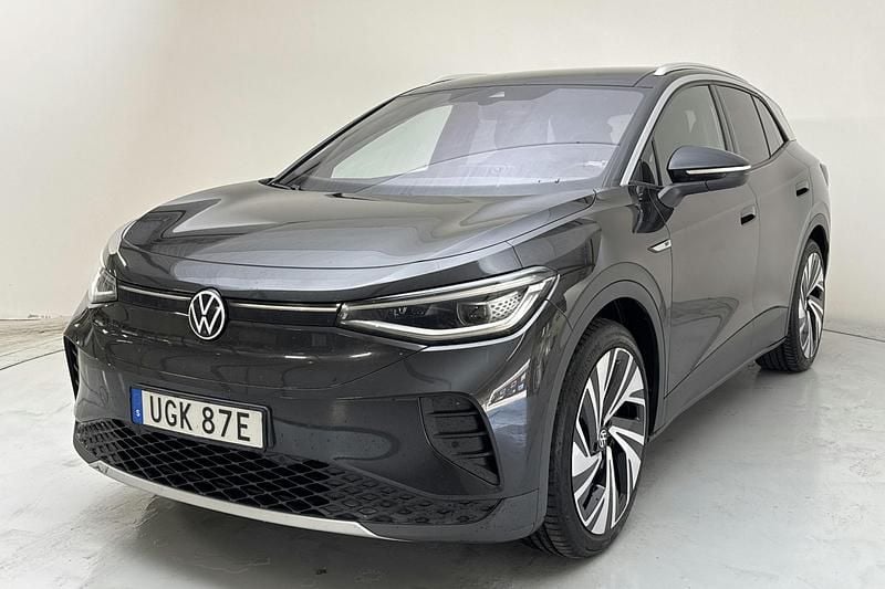Mörkgrå Begagnad 2021 VW ID.4 SUV | 209 000 kr - Bild 1/4