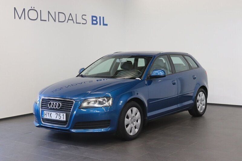 Blå Begagnad 2008 Audi A3 Sportback Attraction Halvkombi | 44 900 kr (Marknadspris) - Bild 1/4
