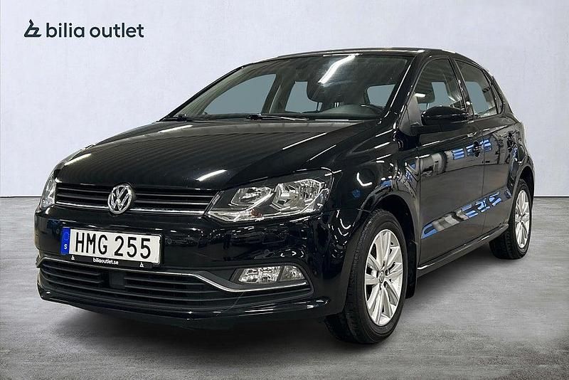Begagnad VW Polo 90 HK (66 kW) 2016 Svart Halvkombi