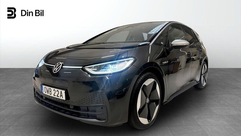 Mörkgrå Begagnad 2020 VW ID.3 Pro Performance Halvkombi | 269 900 kr (Dyr) - Bild 1/4