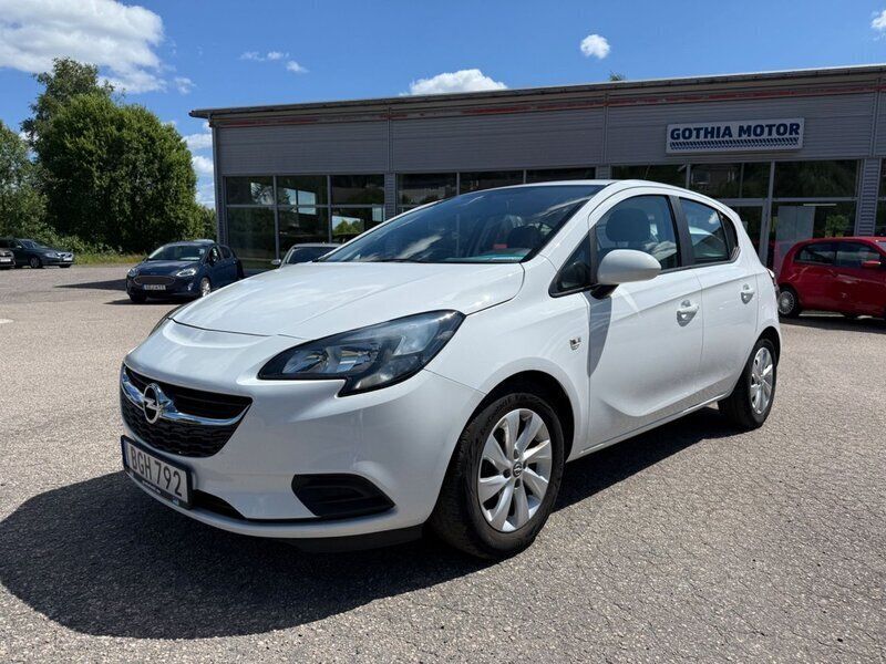 Vit Begagnad 2016 Opel Corsa Enjoy Halvkombi | 69 900 kr (Marknadspris) - Bild 1/4