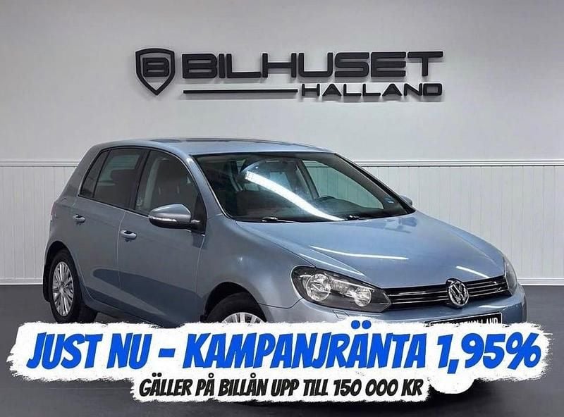 Begagnad VW Golf VI 122 HK (89 kW) 2010 Blå Halvkombi