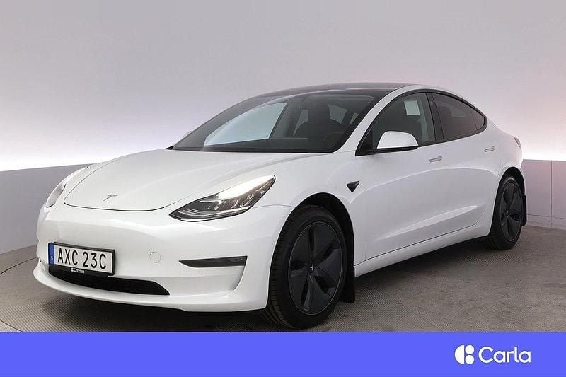 Vit Begagnad 2019 Tesla Model 3 Long Range AWD Sedan | 249 900 kr (Lite dyr) - Bild 1/4