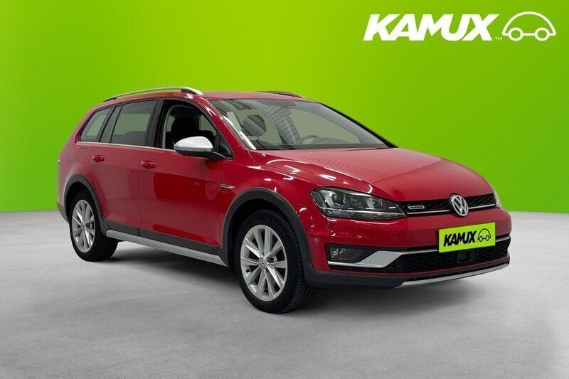 Röd Begagnad 2017 VW Golf Alltrack Kombi | 194 700 kr (Bra pris) - Bild 1/4