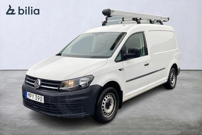 Vit Begagnad 2018 VW Caddy Maxi Minibuss | 99 875 kr (Superpris) - Bild 1/3