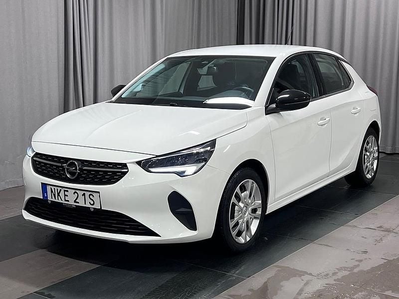Vit Begagnad 2021 Opel Corsa Elegance Halvkombi | 89 900 kr (Bra pris) - Bild 1/4