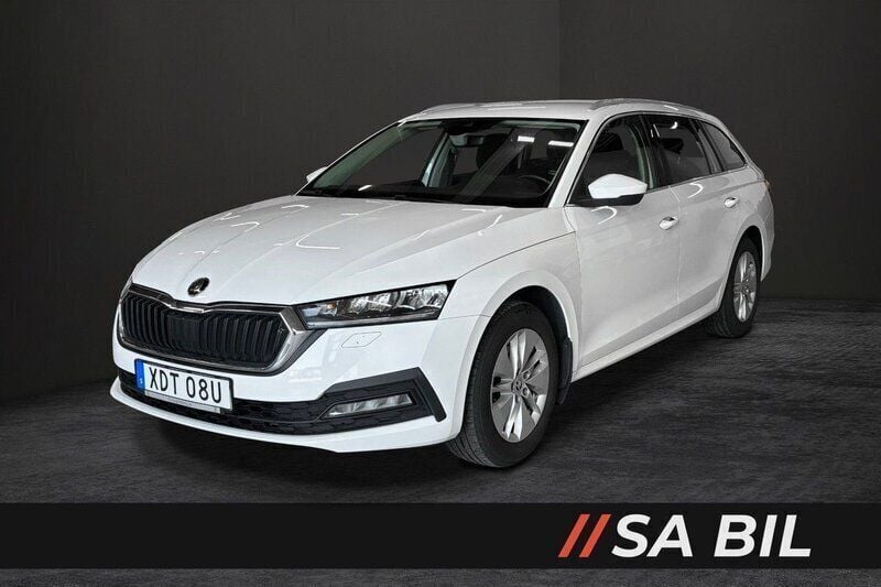 Vit Begagnad 2021 Skoda Octavia Ambition Kombi | 184 500 kr (Marknadspris) - Bild 1/4
