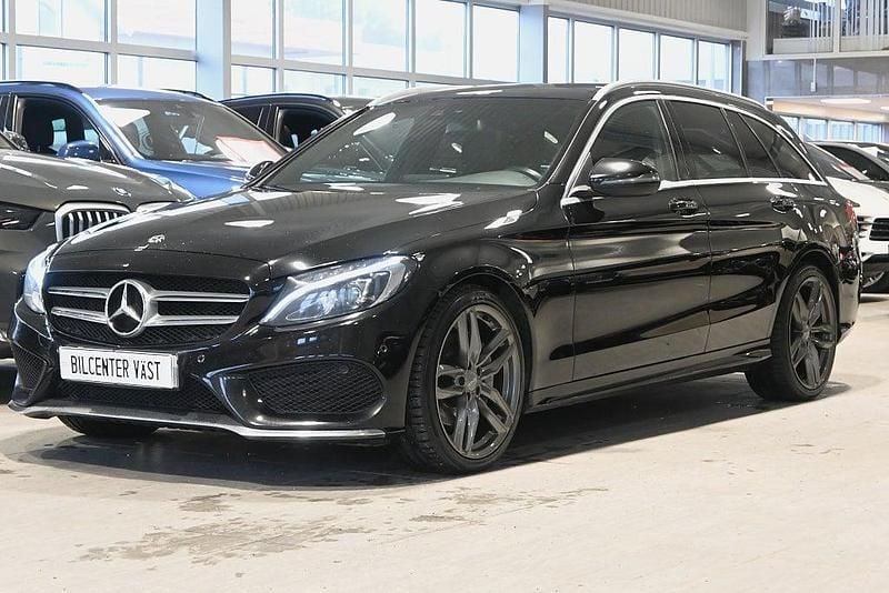 Begagnad Mercedes C220 AMG line 170 HK (125 kW) 2017 Svart Kombi