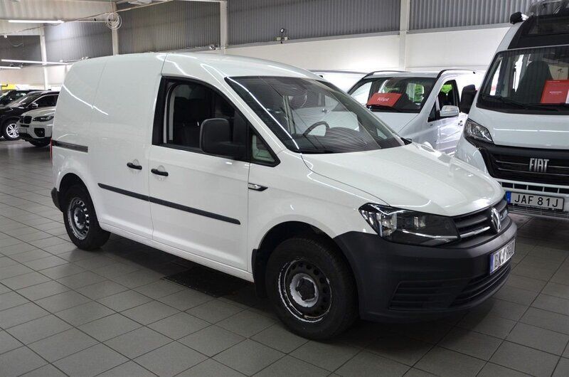 Vit Begagnad 2016 VW Caddy Minibuss | 99 900 kr (Marknadspris) - Bild 1/4